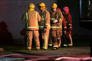 Gore Volunteer Fire Brigade members in action